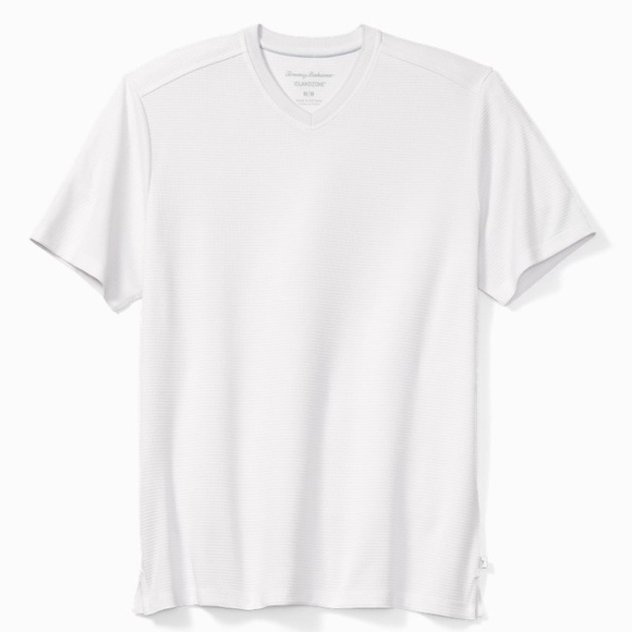 Tommy Bahama Other - Tommy Bahama Men's Coastal Crest IslandZone White V-Neck Shirt NWT